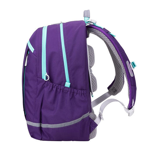【护童】B座8F | 梦乐（MoonRock）书包初高中生4-9年级大容量透气可调节护脊减负双肩背包开学礼物 紫色 商品图8