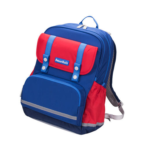 【护童】B座8F | 梦乐（MoonRock）21年款护脊书包透气减负儿童小学生3-6年级男女 香港设计廊 红色 2120 21L 商品图2