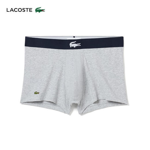 Lacoste法国鳄鱼男装新款透气舒适3条装平角裤内裤5H1803-10 商品图3