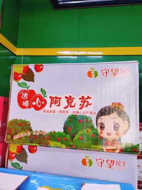 大蓝箱新疆阿克苏苹果一箱