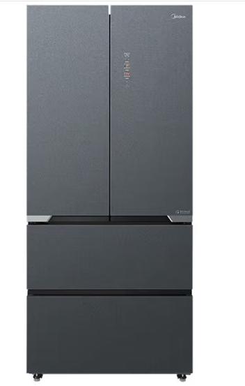 美的（Midea）（202610
）520升530法式多门四开门风冷无霜一级能效变频19分钟急速净味冰箱 零嵌款BCD-520WFGPZM墨兰灰-微澜 商品图0