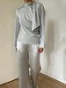 Viktoria Chan｜AW23086 Elisa satin trousers  [ 蓝灰 ] 商品缩略图0