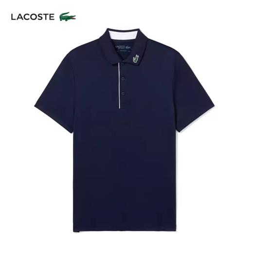 【海南专供价】Lacoste法国鳄鱼男士新款时尚百搭短袖POLO衫DH3982-98 商品图2