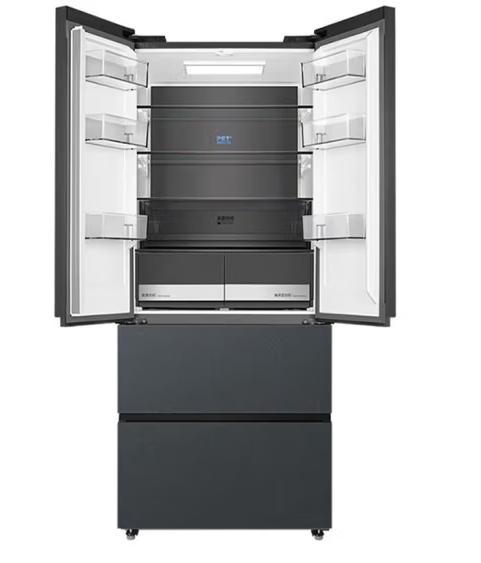 美的（Midea）（202610
）520升530法式多门四开门风冷无霜一级能效变频19分钟急速净味冰箱 零嵌款BCD-520WFGPZM墨兰灰-微澜 商品图1