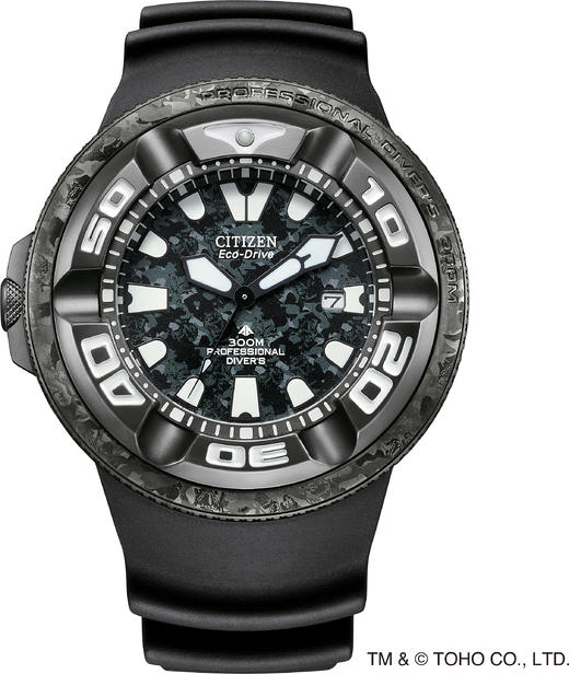 西铁城/CITIZEN哥斯拉光动能潜水男表BJ8056-01E 商品图2