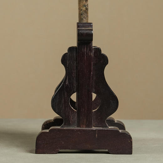 清 红木座云石砚屏 商品图3