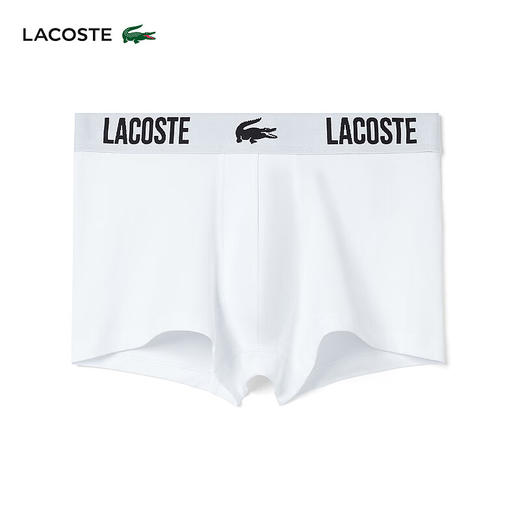 Lacoste法国鳄鱼男装新款时尚纯色舒适透气平角内裤5H3321-10 商品图3