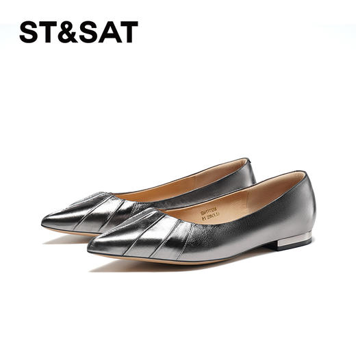 星期六温柔风尖头气质单鞋SS4111120A 商品图9