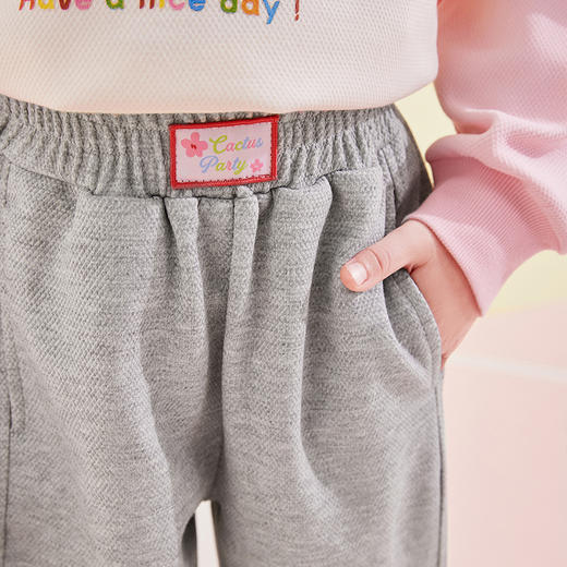 笛莎Deesha 女童裤子2024新款女童宽松休闲裤 商品图3