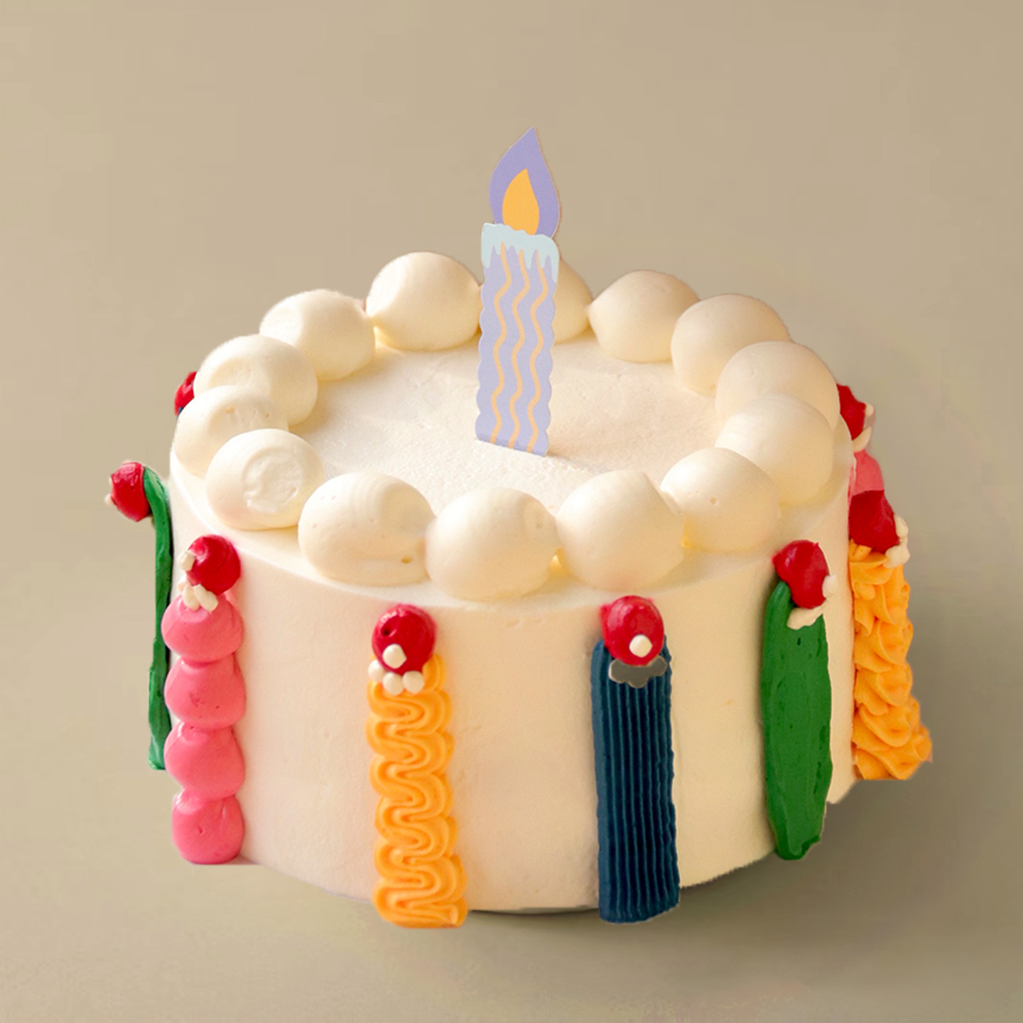 儿童节定制款水果奶油蛋糕