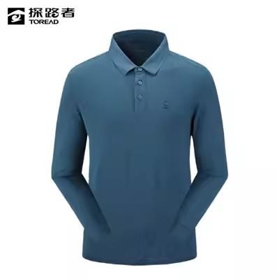 探路者男式POLO长袖T恤TAJJAM81524 商品图2