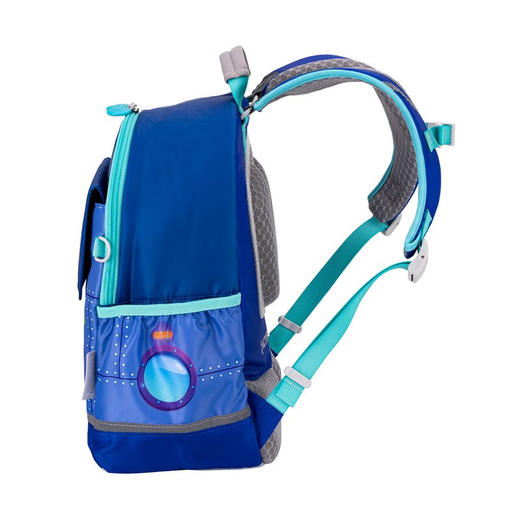 【护童】B座8F | 梦乐护脊减负幼儿园儿童书包男女孩童宝宝轻便双肩背包 冲上云霄-蓝色PI0017P-2310 商品图6