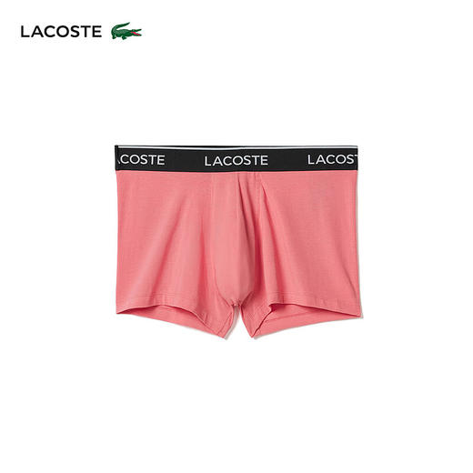 Lacoste法国鳄鱼男装新款透气舒适3条装平角内裤5H3389-10 商品图2