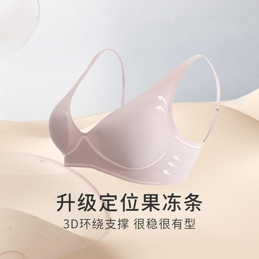 金三塔【云感软支撑】桑蚕丝内里无痕内衣女舒适包容无钢圈文胸胸罩  NZFEA304 商品图2