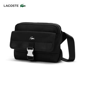【海南专供价】Lacoste法国鳄鱼男士新款纯色百搭斜挎包NH4590KO