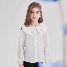笛莎Deesha 童装女童衬衫2024春季新款长袖衬衫