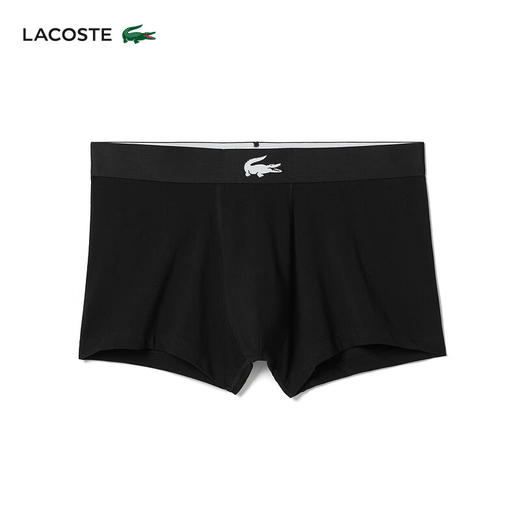 Lacoste法国鳄鱼男装新款舒适3条装平角内裤5H1774-10 商品图1