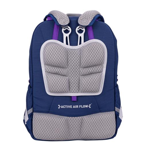 【护童】B座8F | 梦乐书包初高中小学生护脊减负背包轻便大容量6-9年级男女孩开学礼物 深蓝色 商品图6