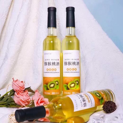 山东 青州 北李红叶谷 猕猴桃酒 KIWI WINE 鲜果压榨 500ML 买一赠一 商品图0