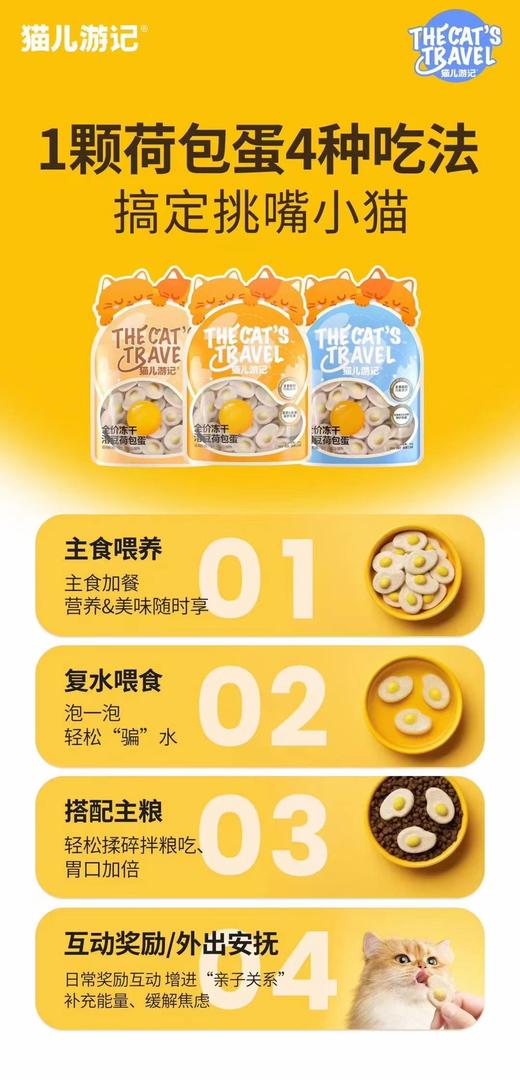猫儿游记全价冻干溶豆荷包蛋 商品图7