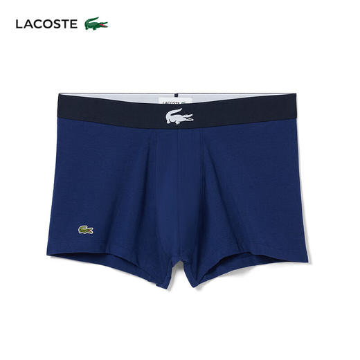Lacoste法国鳄鱼男装新款透气舒适3条装平角裤内裤5H1803-10 商品图2