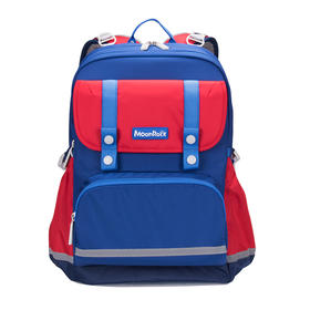 【护童】B座8F | 梦乐（MoonRock）21年款护脊书包透气减负儿童小学生3-6年级男女 香港设计廊 红色 2120 21L