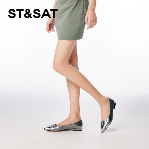 星期六温柔风尖头气质单鞋SS4111120A 商品图2