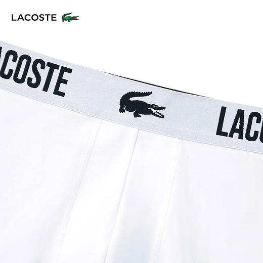 Lacoste法国鳄鱼男装新款时尚纯色舒适透气平角内裤5H3321-10 商品图4