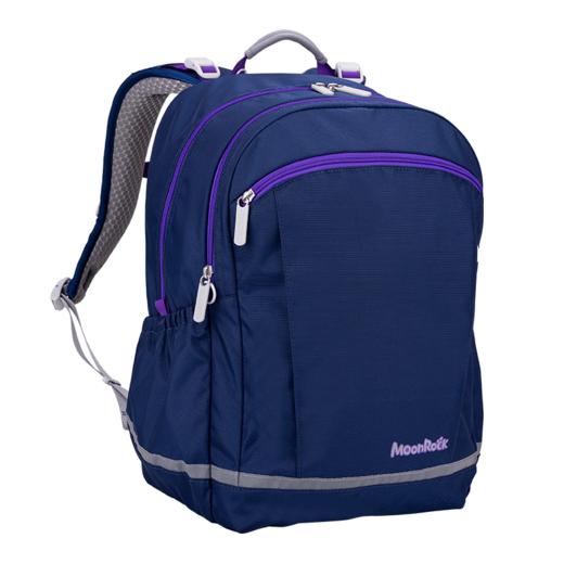 【护童】B座8F | 梦乐书包初高中小学生护脊减负背包轻便大容量6-9年级男女孩开学礼物 深蓝色 商品图0