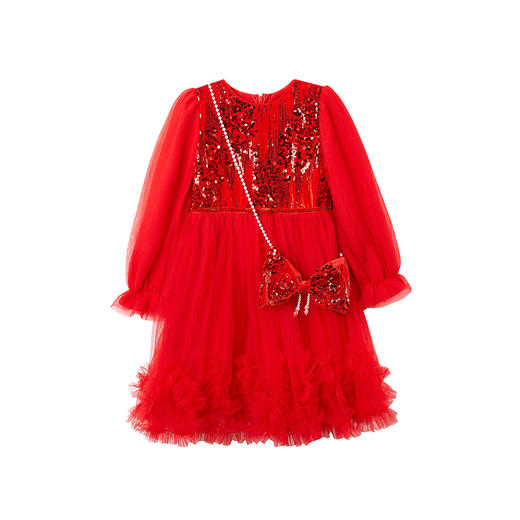 笛莎Deesha 连衣裙2023新款时尚网纱连衣裙 商品图4