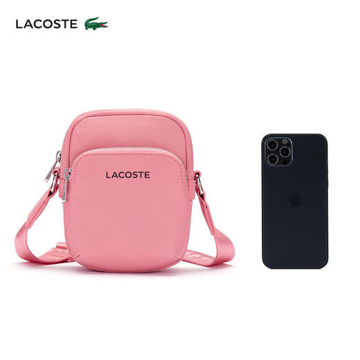 【海南专供价】Lacoste法国鳄鱼女包新款经典字母斜挎包包袋NU4350SG 商品图0
