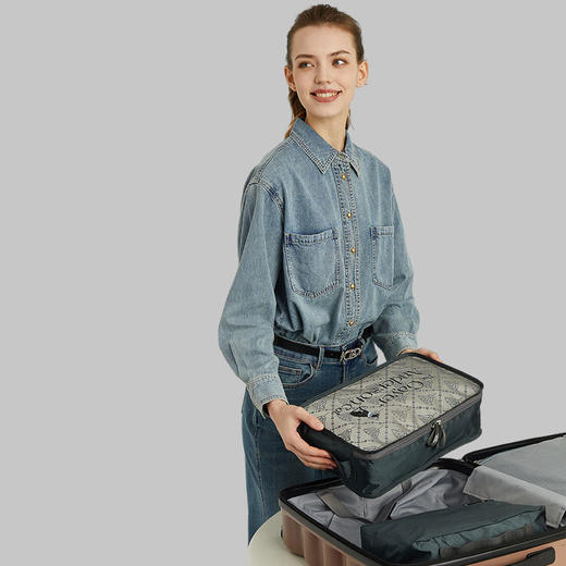 大英博物馆盖亚·安德森猫系列 旅行收纳三件套 鞋包分装袋衣物多功能收纳包套装 商品图2