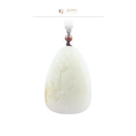 新疆国玉盟世玉和田玉白玉挂件（半壁江山）【带证书·顺丰物流】