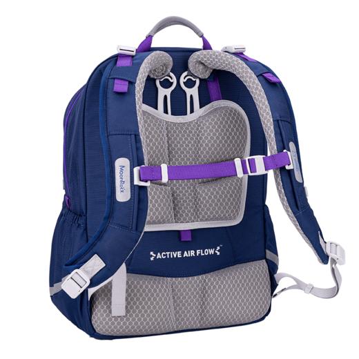 【护童】B座8F | 梦乐书包初高中小学生护脊减负背包轻便大容量6-9年级男女孩开学礼物 深蓝色 商品图5