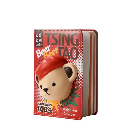 【青岛啤酒博物馆】青啤泰迪减压本红色青岛啤酒 官方文创 商品图5