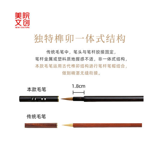 镂语狼豪毛笔-中国美术学院文创&一艺之间.美育平台推荐 商品图6