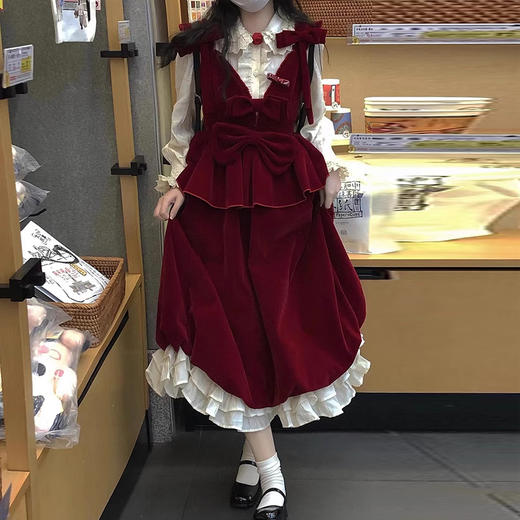 裁缝学苑AS193玫瑰扣蝴蝶结丝绒花苞裙+花边衬衫套装纸样女装服装打板 商品图4