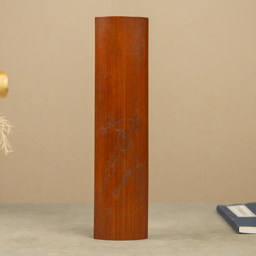 清 竹雕踏雪寻梅臂搁 商品图2