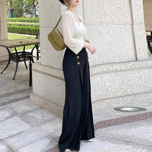 裁缝学苑AX172高腰阔腿裤纸样女装垂坠感拖地长裤子服装打板裁剪 商品图6