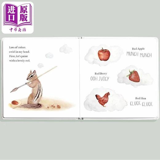 【中商原版】对孩子入门单词和颜色的教育 Wishy Washy First Words and Colors for Growing Minds英文原版 早教认知纸板书 商品图1