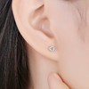 K金莫桑简约星光耳钉 商品缩略图3