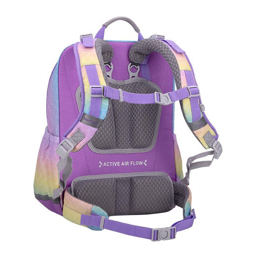 【护童】B座8F | 梦乐（MoonRock）儿童小学生书包轻便护脊减负透气防泼水一二三年级背包开学礼物 彩虹色（美人鱼天堂） 商品图7