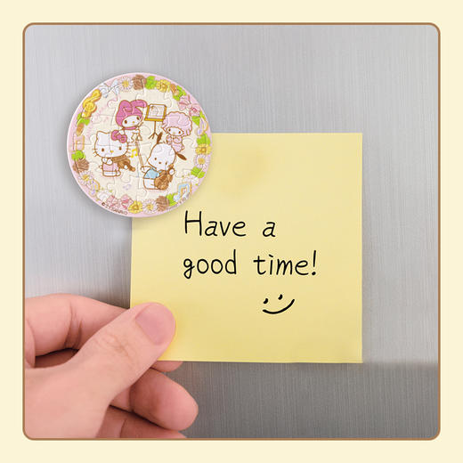 96片 磁铁拼图 塑料拼图D1200 Sanrio Characters 编织回忆的花环 商品图3