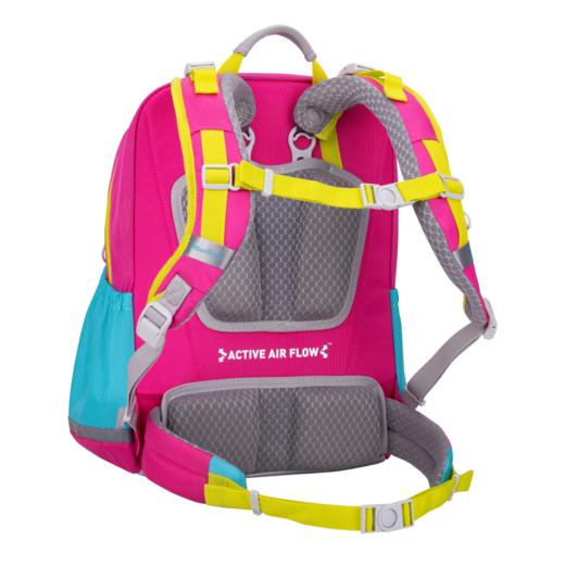 【护童】B座8F | 梦乐（MoonRock）小学生书包男女儿童护脊减负安全透气1-3年级双肩书包 SS100 粉红色 商品图6