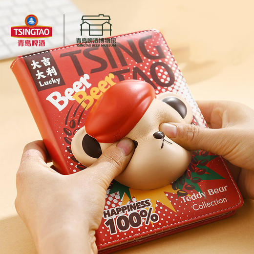 【青岛啤酒博物馆】青啤泰迪减压本红色青岛啤酒 官方文创 商品图4