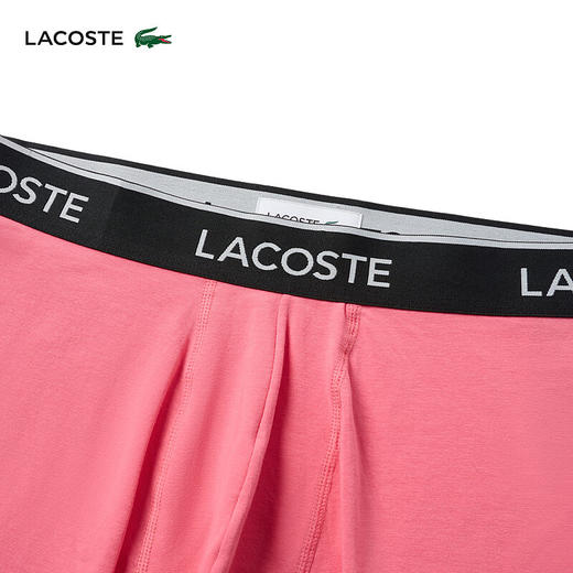 Lacoste法国鳄鱼男装新款透气舒适3条装平角内裤5H3389-10 商品图3