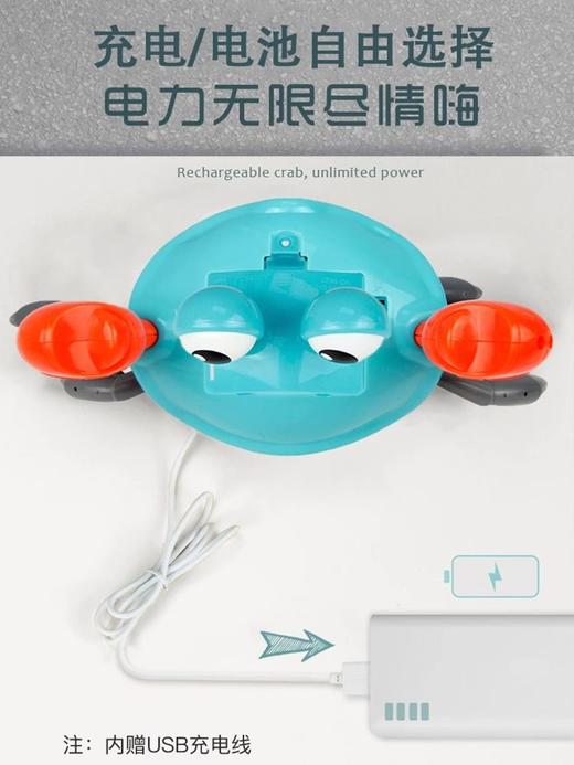 儿童电动感应逃跑螃蟹玩具婴儿会爬行引导玩具1-3岁益智网红爆款 商品图8