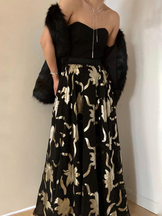 CG｜Grace Maxi Silk Skirt [真丝超大摆双侧开叉半身裙] 商品图0