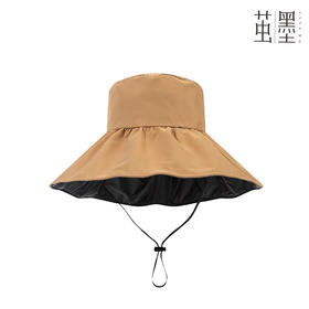 【网红爆款 时尚百搭】茧墨 黑胶防晒渔夫帽 UPF50+ 阻挡99%紫外线 热卖