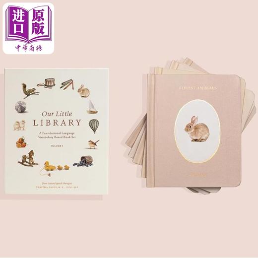 【中商原版】我们的图书馆 Our Little Library 英文原版 纸板书 低幼儿童早教认知 亲子早期学习图画书 进口童书 0-3岁 盒装 商品图1